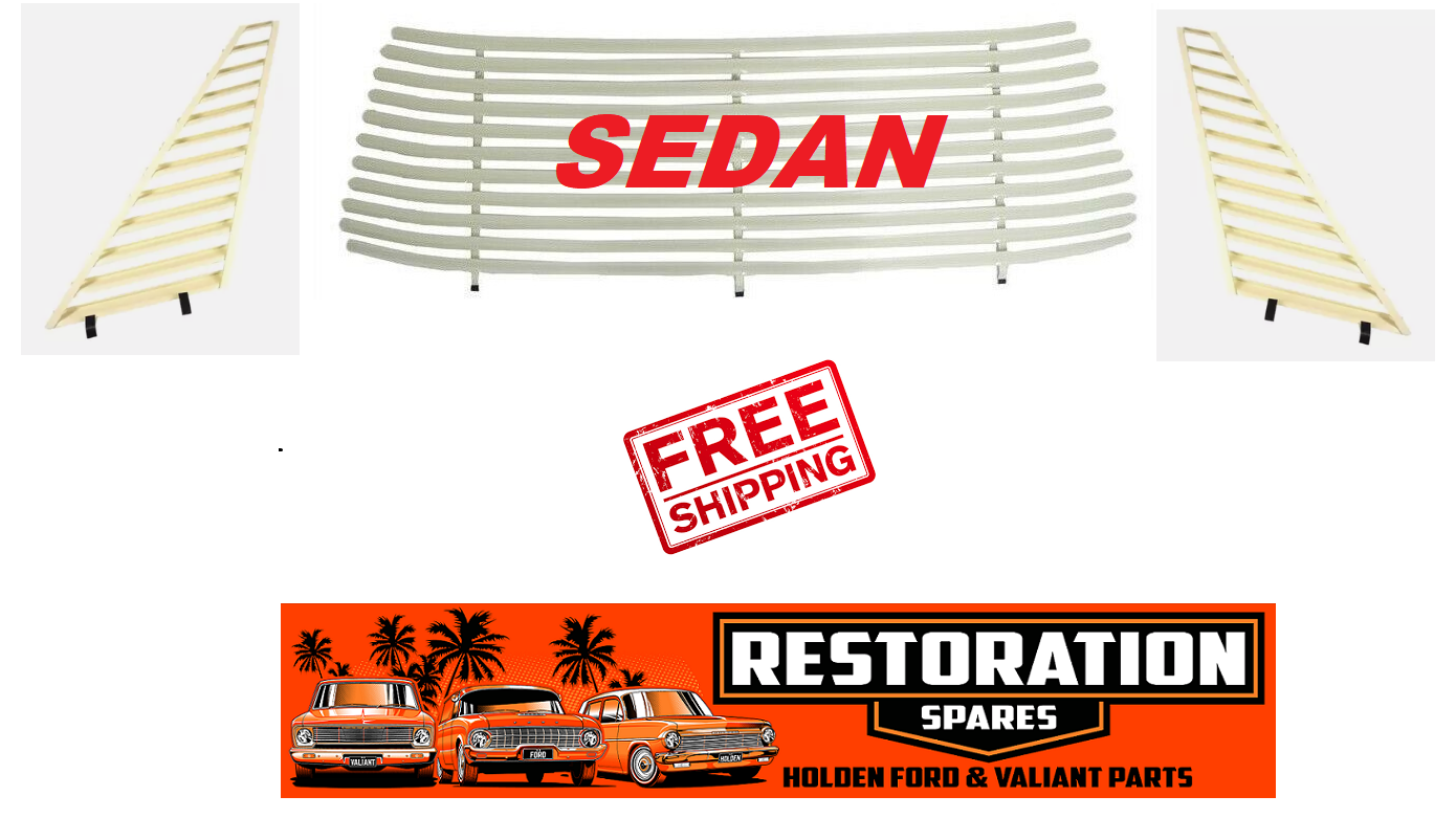 HOLDEN COMMODORE VP SEDAN WITH BRAKE LIGHT QUARTER WINDOW & REAR VENETIAN CREAM