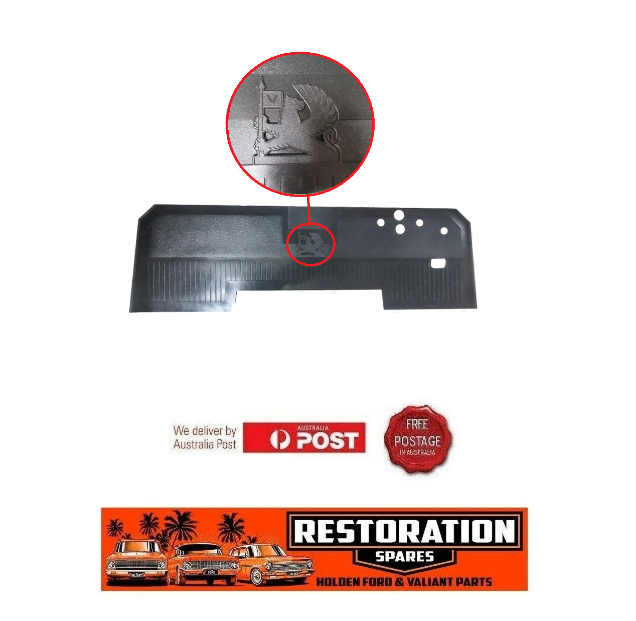 TK BEDFORD TRUCK 1960-1980 RUBBER FRONT FLOOR MAT