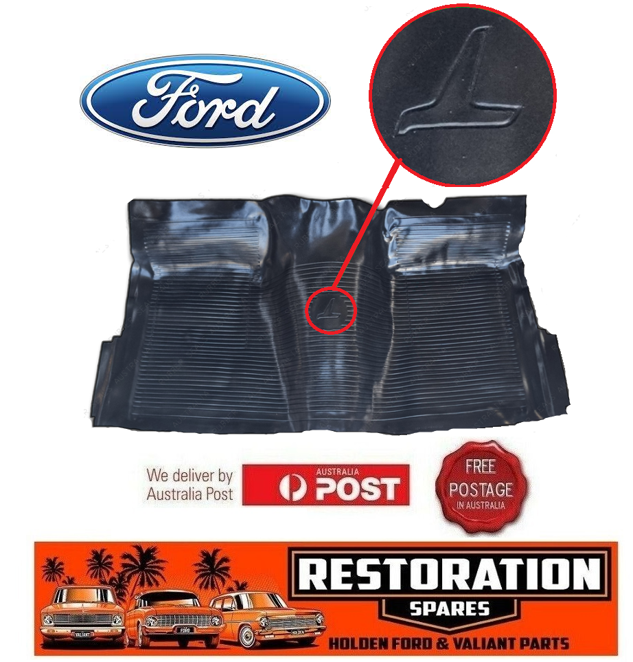 FORD FALCON XR XT XW XY RUBBER FRONT SECTION ONLY FLOOR MAT