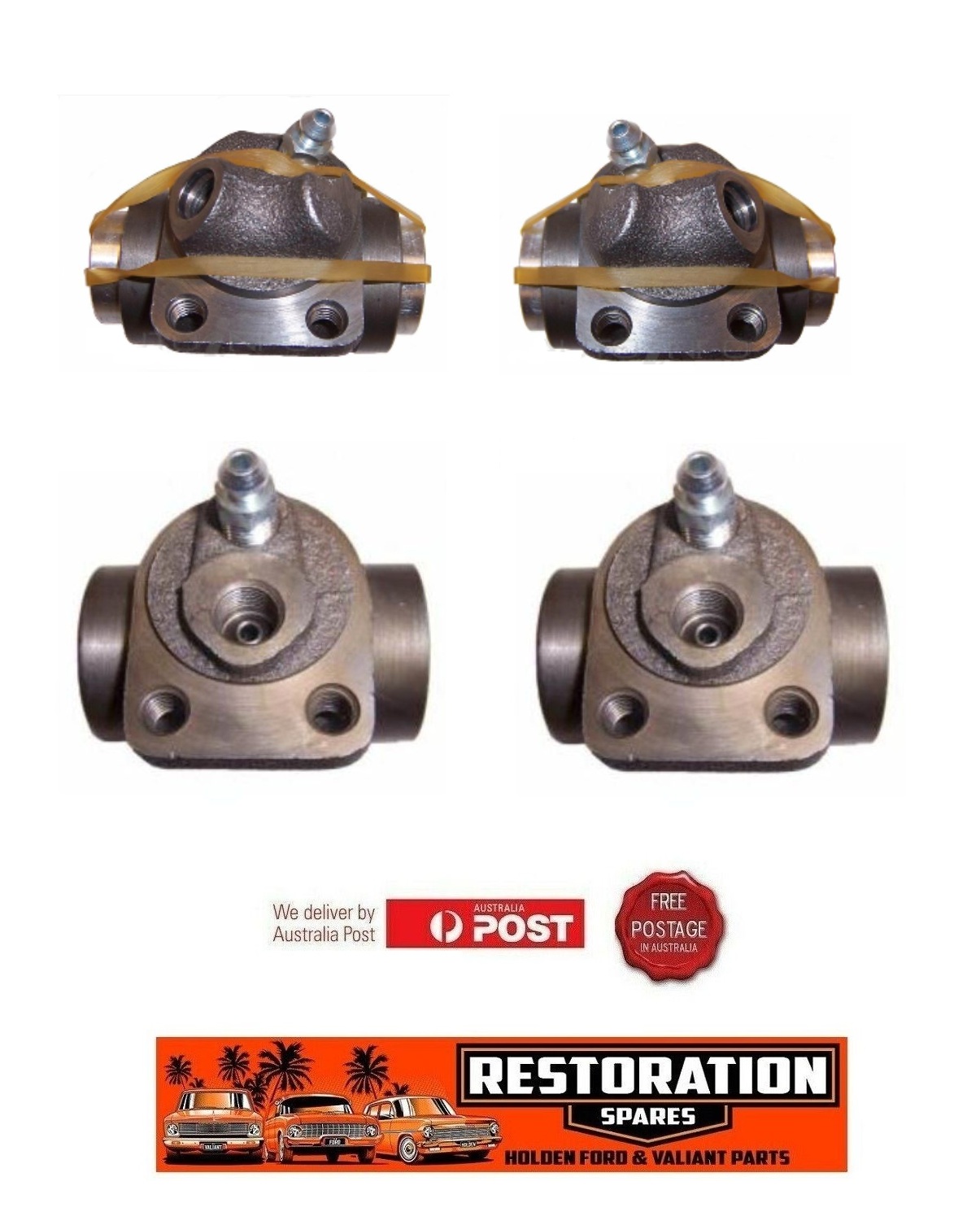 HOLDEN FX FJ FE FC FRONT AND REAR WHEEL CYLINDER SET