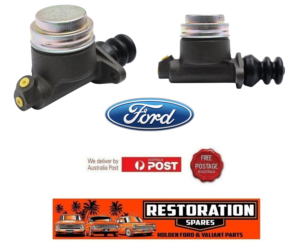 FORD FALCON XK XL XM BRAKE MASTER CYLINDER 1 inch bore