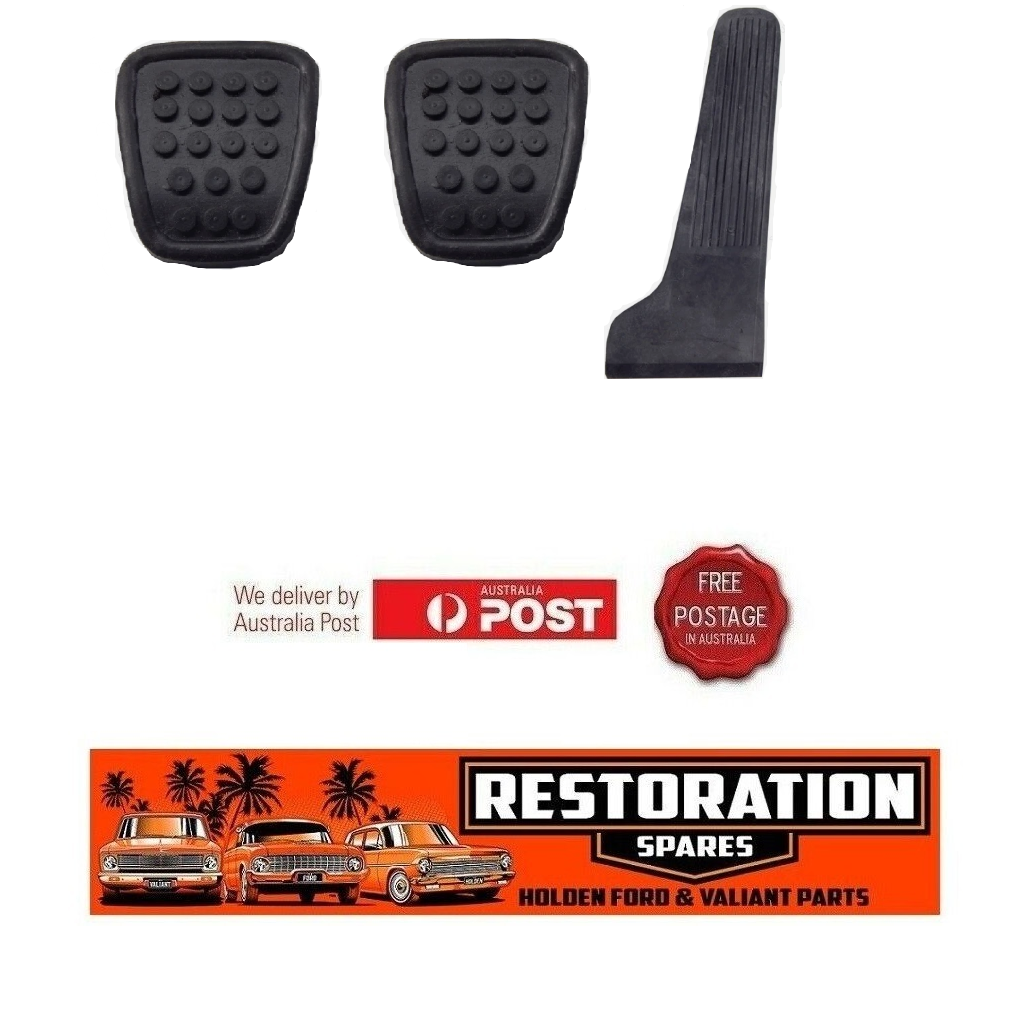 MAZDA R100 CAPELLA RX2 ACCELERATOR PEDAL & BRAKE AND CLUTCH PEDAL PADS RUBBERS