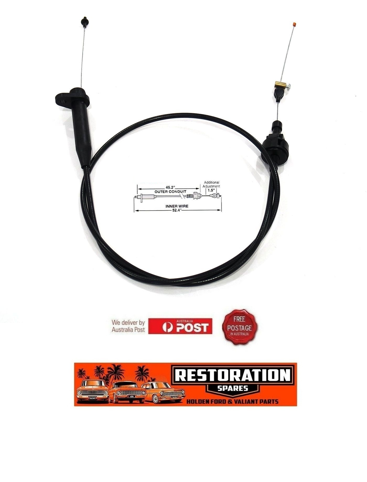 HOLDEN CHEV GM 700R 4 SPEED AUTO TRANS KICK DOWN CABLE
