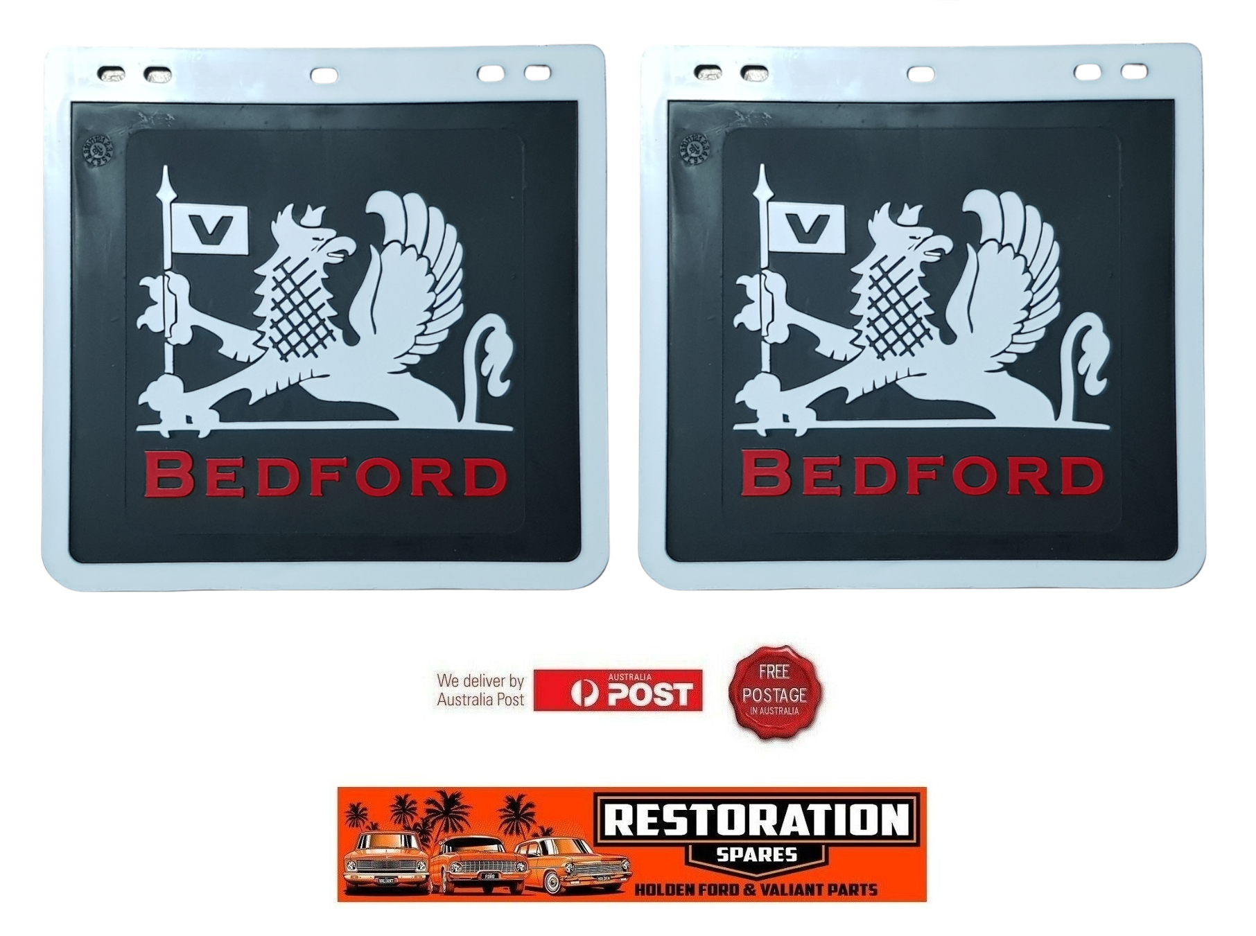 BEDFORD TRUCK OR VAN SINGLE WHEEL MUDFLAP SET