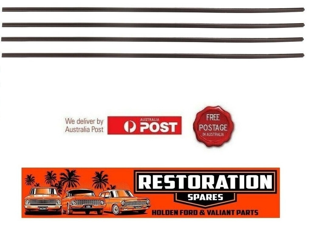 CHRYSLER MITSUBISHI GC GD SEDAN FRONT & REAR OUTER DOOR BELT KIT